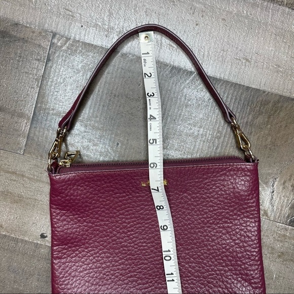 Lodis Burgundy Leather Multi Way Shoulder Bag - Picture 11 of 14